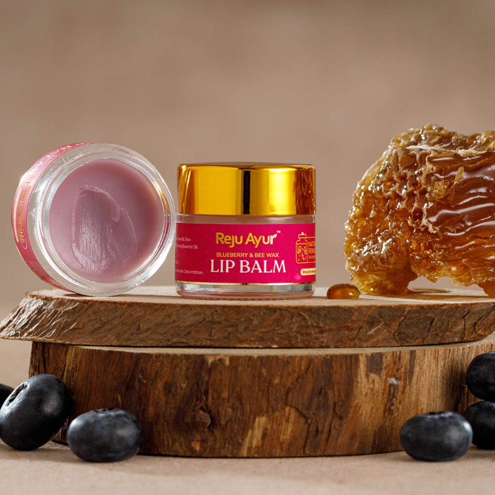 Lip Balm with Blueberry & Bee Wax