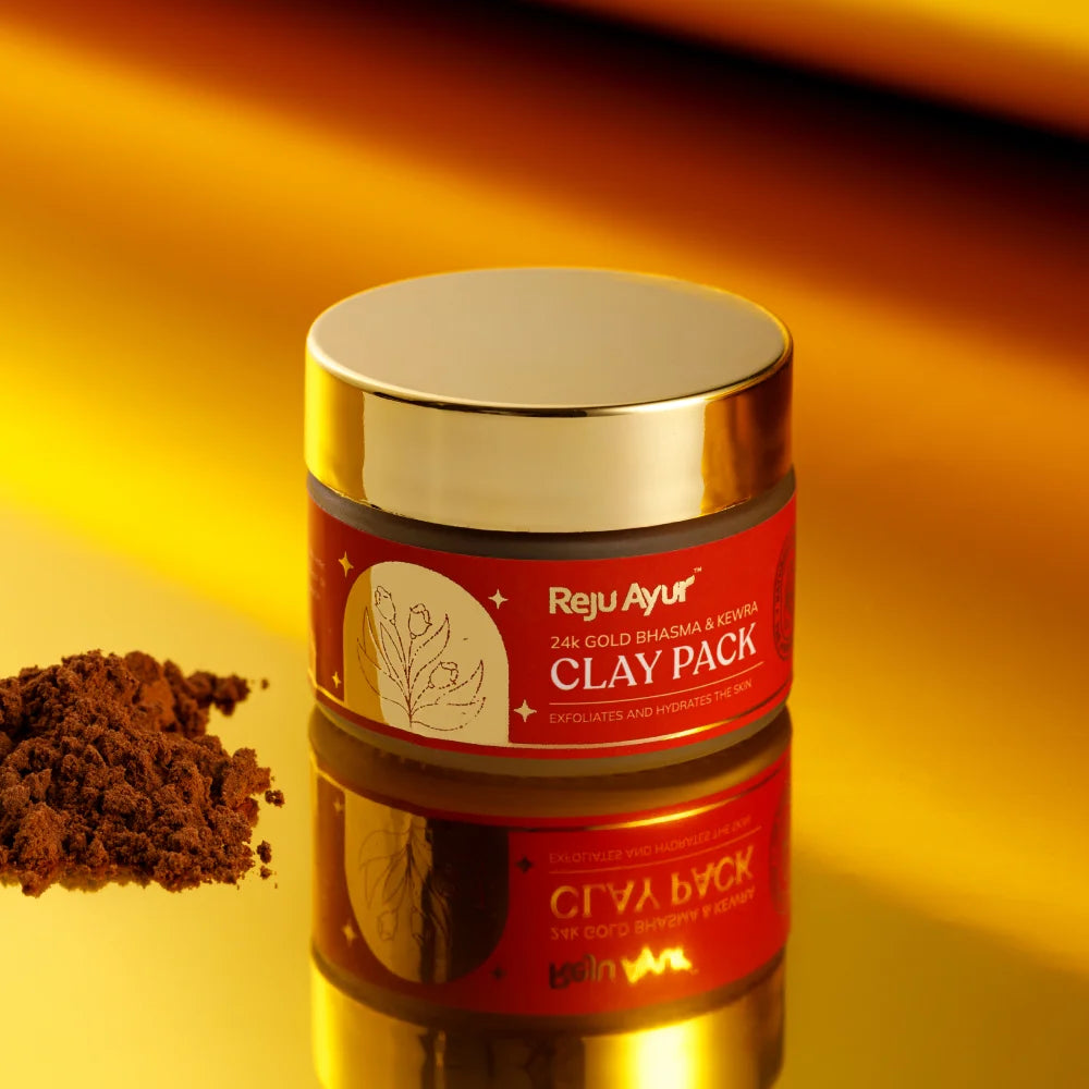 Clay Mask with 24K Gold Bhasma & Kewra