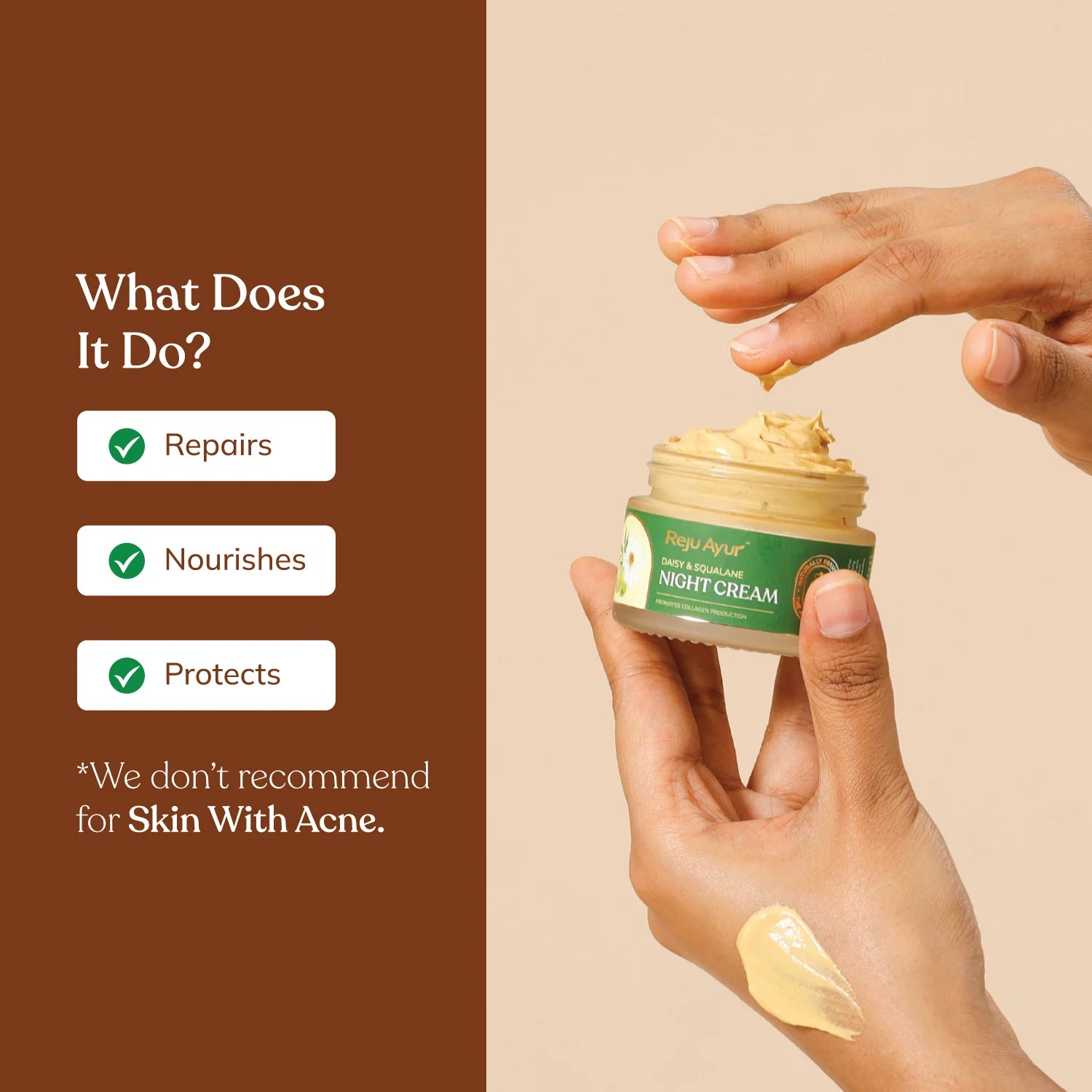 Night Cream with Organic Daisy & Squalane