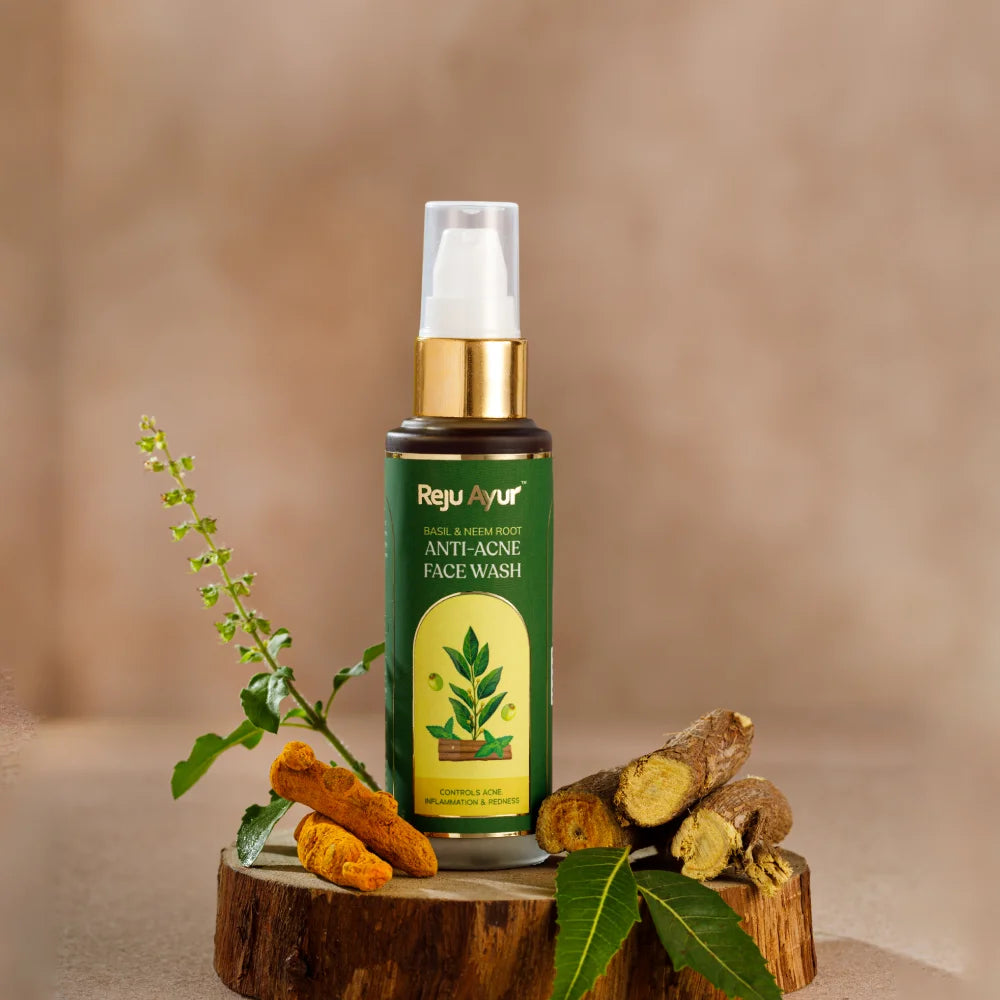 Anti-Acne Face Wash with Basil & Neem Root