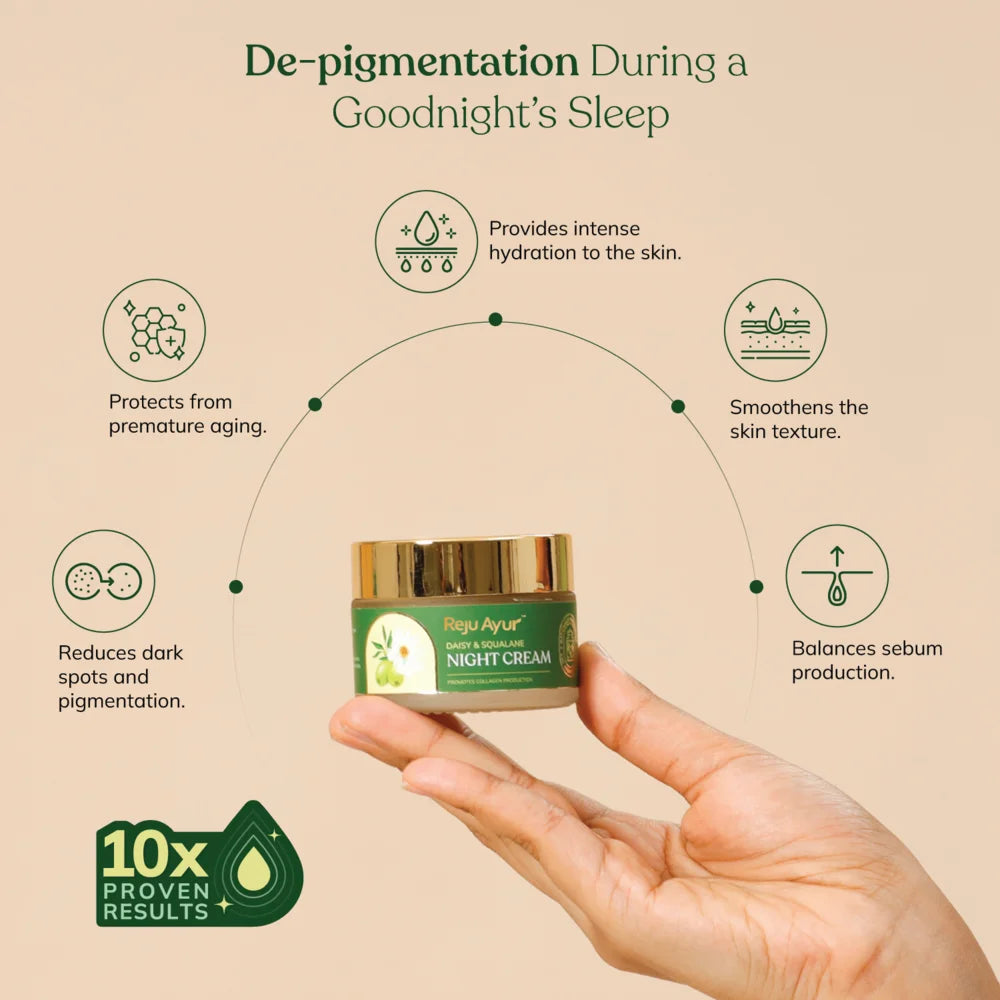 Night Cream with Organic Daisy & Squalane