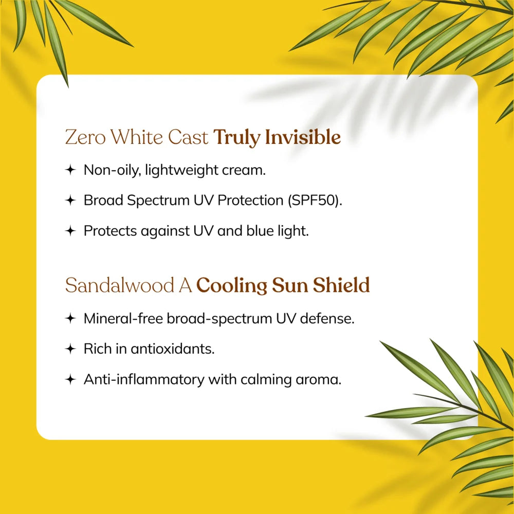 Sunscreen (SPF50) with Licorice & Sandalwood