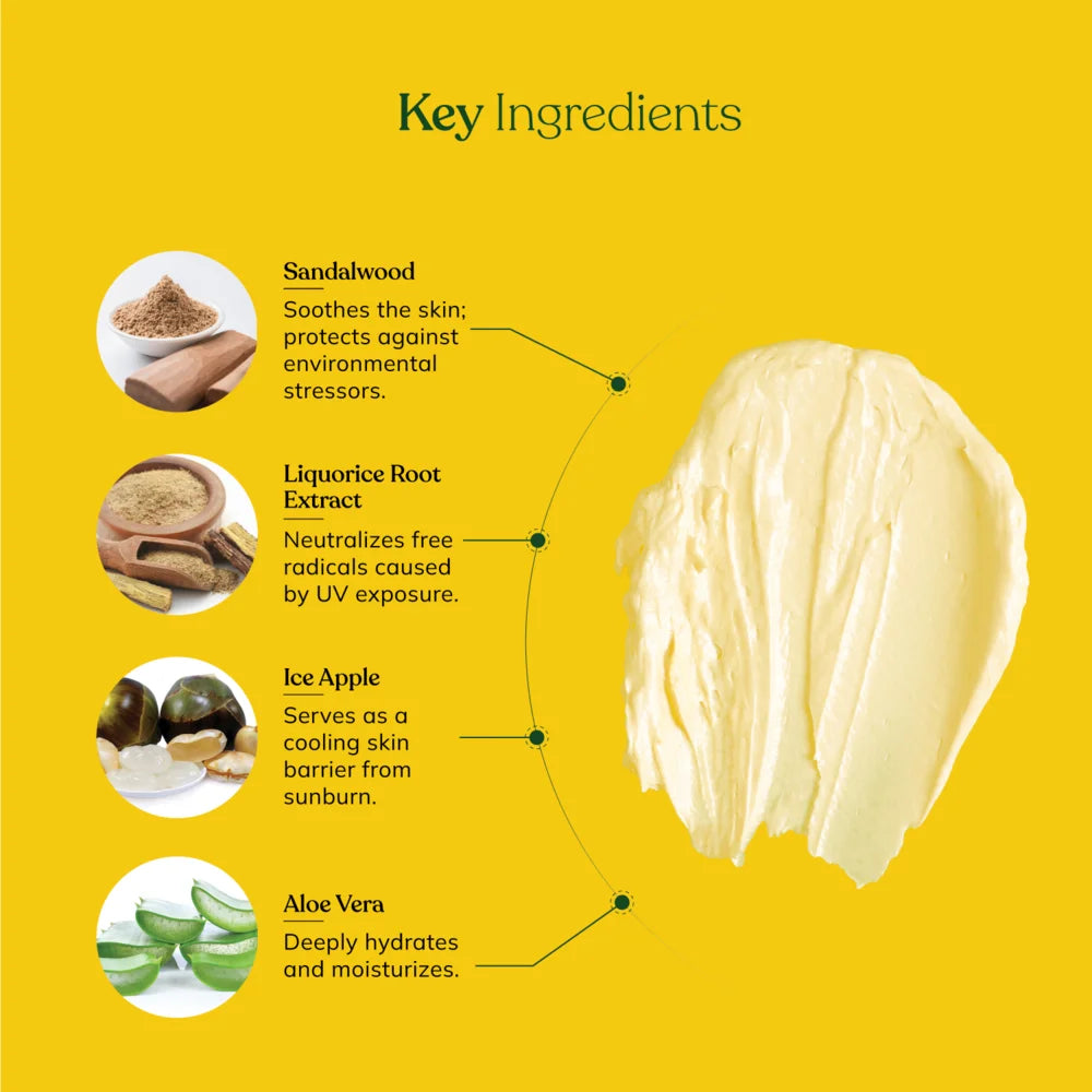 Sunscreen (SPF50) with Licorice & Sandalwood