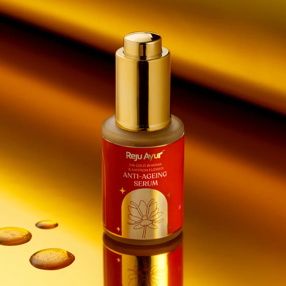 Anti-Ageing Serum with 24K Gold Bhasma & Saffron Flower